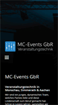 Mobile Screenshot of mc-events.de