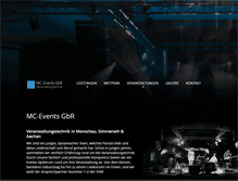 Tablet Screenshot of mc-events.de